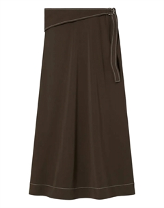 Юбка из джерси с поясом, коричневый Tory burch