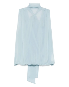 Топ с шарфом, синий Blumarine