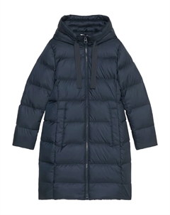 Пуховая парка с капюшоном, синий Marc o'polo