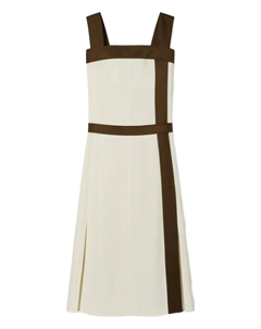 Платье макси со вставками, нейтральный Tory burch