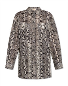 Рубашка с принтом под змеиную кожу на кармане, коричневый Michael michael kors