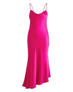 Платье асимметричного кроя, розовый Hugo