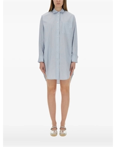Платье-рубашка в полоску на пуговицах, синий Michael michael kors