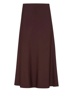 Юбка миди А-силуэта, красный Brunello cucinelli