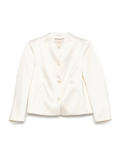 Атласный пиджак, белый Ermanno scervino