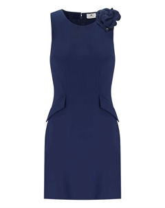 Платье без рукавов, синий Elisabetta franchi