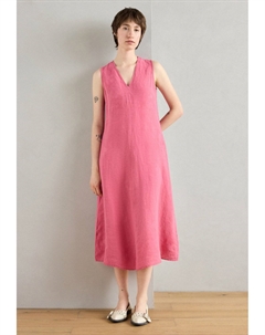 Повседневное платье DRESS SLEEVELESS V NECK FIT AND FLARE SHAPE CUTLINES, Blushed Pink Marc o'polo