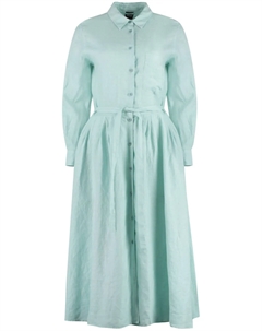 Платье-рубашка с длинными рукавами, синий Aspesi