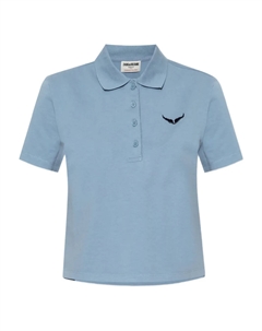 Поло с вышитым логотипом Zadig&voltaire