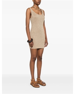 Платье с люрексом, золотой Mc2 saint barth