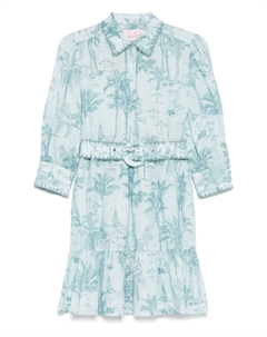 Льняное мини-платье, синий Mc2 saint barth