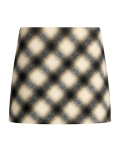 Мини-юбка в клетку, нейтральный Liu jo