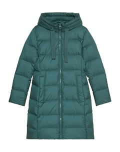 Утепленное пальто с капюшоном, зеленый Marc o'polo