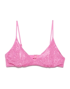 Блестящий верх бикини, розовый Mc2 saint barth