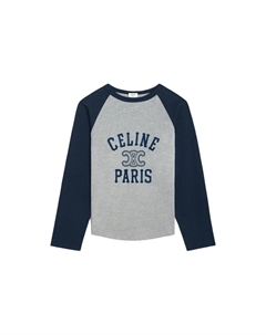 Футболка женская, серый / синий Celine