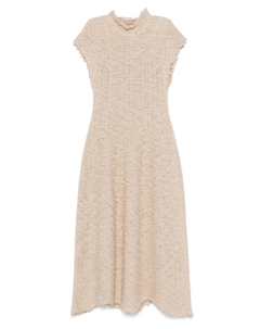 Платье из смесового шелка, нейтральный Khaite
