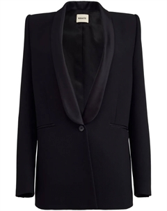 Пиджак Helio с шалевыми лацканами, черный Khaite