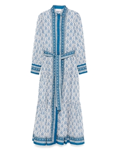 Платье макси из хлопка, синий Mc2 saint barth