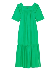 Платье миди с рукавами-фонариками, зеленый Marc o'polo