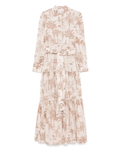 Платье макси из хлопка, нейтральный Mc2 saint barth