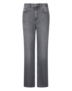 Широкие джинсы с высокой талией, серый Liu jo