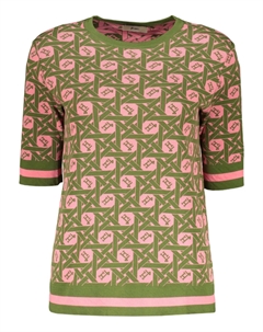 Футболка с узорчатым жаккардом, зеленый Herno