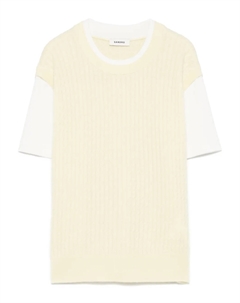 Многослойная футболка, желтый Sandro