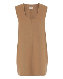 Платье без рукавов с круглым вырезом, нейтральный Khaite