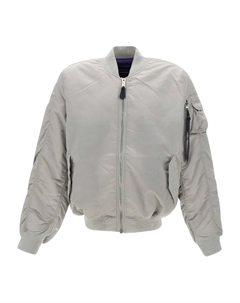 Куртка-бомбер на молнии, серый Alpha industries