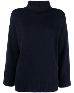 Кашемировый джемпер с высоким воротником, синий Aspesi