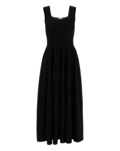 Платье Jodie без рукавов с квадратным вырезом, черный Khaite