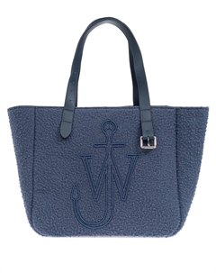 Сумка-тоут с вышитым логотипом, синий Jw anderson