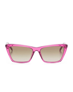 Солнцезащитные очки в квадратной оправе Eyewear, розовый Saint laurent