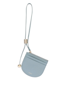 Визитница на кожаном ремешке Laura, синий Furla
