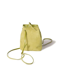 Сумка-тоут из замши, зеленый Miu miu