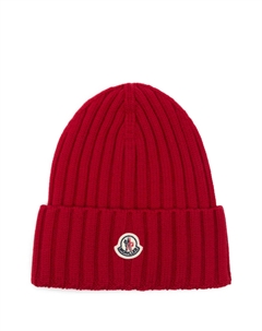Шапка из натуральной шерсти, красный Moncler
