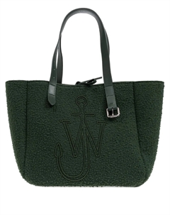 Сумка-тоут с тисненым логотипом, зеленый Jw anderson