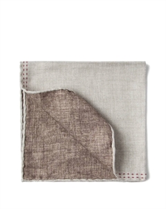 Шелковый платок-паше, серый Brunello cucinelli