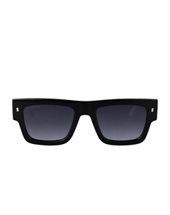 Солнцезащитные очки в квадратной оправе, черный Dsquared2