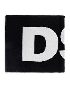 Вязаный шарф с логотипом, черный Dsquared2