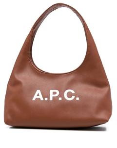 Сумка через плечо с принтом логотипа Baby Ninon, коричневый A.p.c.