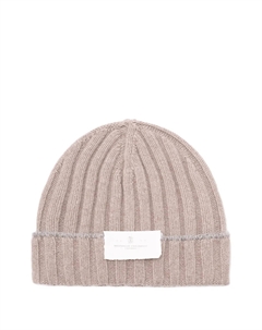 Шапка-бини в рубчик, нейтральный Brunello cucinelli