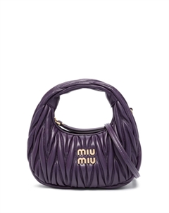 Стеганая мини-сумка Wander, фиолетовый Miu miu