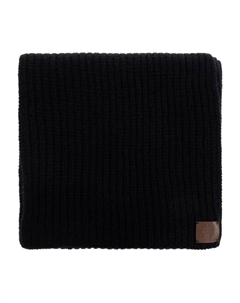 Шарф в рубчик, черный Eleventy