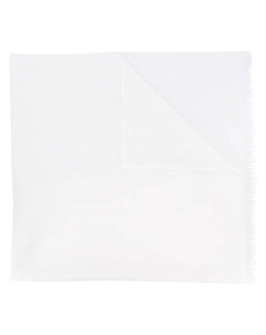 Шарф с обработанными краями, белый Brunello cucinelli