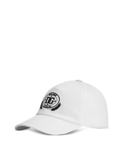 Kids бейсболка с вышивкой DG, белый Dolce&gabbana
