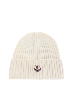 Шапка-бини из натуральной шерсти, белый Moncler enfant