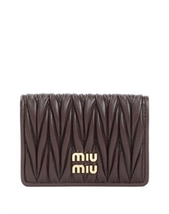 Кошелек Matelassé, коричневый Miu miu