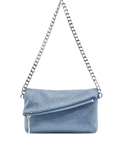 Сумка на плечо со стразами, синий Liu jo