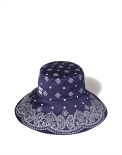 Шляпа с принтом, синий Miu miu